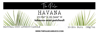 HAVANA: tobacco~mint~ patchouli