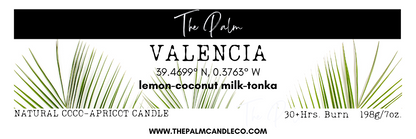 VALENCIA: lemon~coconut milk~tonka
