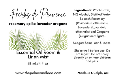 HERBS DE PROVENCE                                   Natural Room Mist