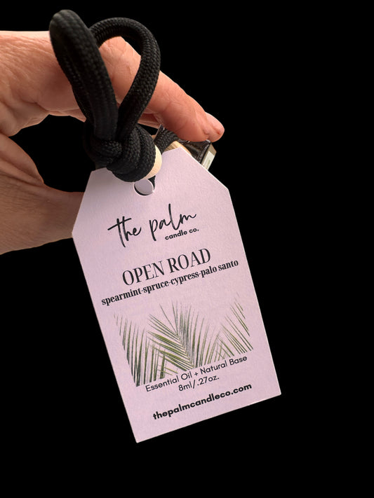 Open Road | Spearmint+Palo Santo | Essential Oil Car Micro Diffuser | Non-Toxic | Non-VOC