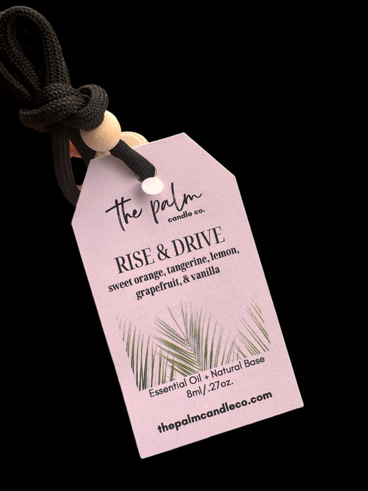 Rise & Drive | Essential Oil Car Micro Diffuser | Non-Toxic | Non-VOC