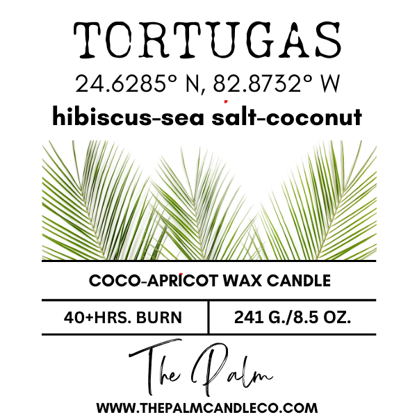 TORTUGAS: hibiscus~sea salt~coconut wood