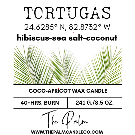 TORTUGAS: hibiscus~sea salt~coconut wood